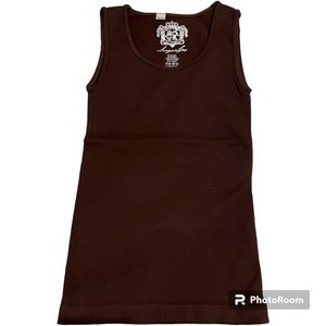 Sugarlips seamless ribbed stretchy tank dark brown Girls’ One Size Fits Most NEW